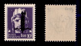 RSI - 1944 - Saggi - 10 Lire (P14A-Verona) - Gomma Integra - Cert. Colla (6.000) - Otros & Sin Clasificación