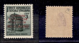 EMISSIONI C.L.N. - MACCAGNO - 1945 - 3 Lire (7) - Gomma Integra - Diena + Cert. AG (8.500) - Sonstige & Ohne Zuordnung