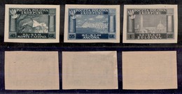 CORPO POLACCO - 1946 - Carta Grigia (1A/3A) - Serie Completa Non Dentellata - Gomma Integra (600) - Autres & Non Classés