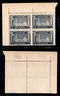 CORPO POLACCO - 1946 - 1 Zloty (7) - Quartina Angolare - Sempre Senza Gomma (880+) - Other & Unclassified