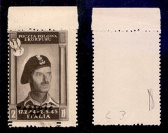 CORPO POLACCO - 1946 - 5 Zloty Su 2 (2-Aerea) Bordo Foglio - Senza Gomma (2.000) - Other & Unclassified