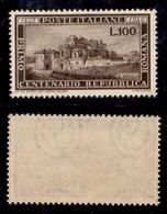 REPUBBLICA - 1949 - 100 Lire Repubblica Romana (600) - Gomma Integra (340) - Sonstige & Ohne Zuordnung