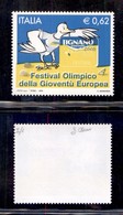 REPUBBLICA - 2005 - Naturale (Azzurro + Giallo) - 0,62 Euro Festival Olimpico (2831-Specializzato 2480Ab) Bicolore - Gom - Other & Unclassified