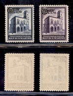 SAN MARINO - 1934 - Soprastampati (184/185) - Serie Completa - Gomma Integra (500) - Andere & Zonder Classificatie