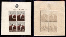 SAN MARINO - 1955 - 250 Lire Ginnasta (17-Foglietti) - Gomma Integra (450) - Autres & Non Classés