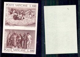 VATICANO - 1976 - Prova - Tiziano (593/594) - Dittico Non Dentellato - Gomma Integra (500) - Autres & Non Classés