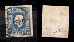 ESTERO - AUSTRIA - 1858 - 1,05 Kreuzer Per Giornali (16) - Cert. Diena (700) - Other & Unclassified