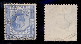 ESTERO - GRAN BRETAGNA - 1902 - 10 Shilling Edoardo VII (117A) - Usato (280) - Otros & Sin Clasificación