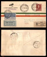 POSTA AEREA - 1929  - (10 Dicembre) - Roma (Cagliari 12.12.29.16) Tunisi (2016) - Aerogramma Raccomandato - 3 Volati - Sonstige & Ohne Zuordnung