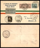 POSTA AEREA - 1930  - (12 Marzo) - Vaticano Genova (2100) - FDC Del 50 Cent Imperiale - Otros & Sin Clasificación