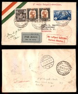 POSTA AEREA - 1931  - (1 Aprile) - Tripoli (Roma) Berlino (2335) - Plane Crash Near Malta (manoscritto Bayer Al Retro) - Otros & Sin Clasificación
