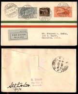 POSTA AEREA - 1931  - (20 Maggio) - Genova Calcutta (2377) - 4 Volati - Sonstige & Ohne Zuordnung