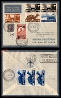 POSTA AEREA - 1936  - (18 Maggio) - Addis Abeba Roma (3563 - Nota - Mista Eritrea/Etiopia) - 5 Volati - Autres & Non Classés