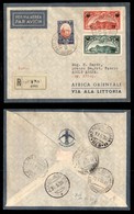 POSTA AEREA - 1936  - (20 Maggio) - S. Marino (Roma) Addis Abeba (3565) - Aerogramma Raccomandato - Pochi Volati - Otros & Sin Clasificación