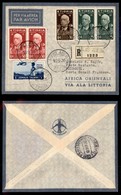 POSTA AEREA - 1936  - (10 Settembre) - Addis Abeba Djibouti (3593) - Aerogramma Raccomandato - 10 Volati - Autres & Non Classés