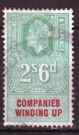 GB 1959 Queen Elizabeth 2/6d Companies Winding Up Cinderella Stamp. - Cinderellas