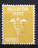 GB 1960 6d Prescription Charge Cinderella Stamp. - Cinderellas