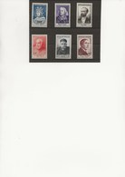 SERIE CELEBRITES N° 989 A 994  NEUF INFIME ADHERENCE -ANNEE 1954 - COTE :110 € - Unused Stamps