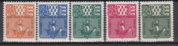 Saint Pierre Et Miquelon Taxe Armoiries 1947 N°67 à 71  Neuf* Charnière - Timbres-taxe