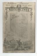 Carte Photo Noel 1915 Menu A Herpont 51 Marne - Weltkrieg 1914-18