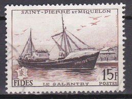 Saint Pierre Et Miquelon FIDES Le Chalutier Galantry N°352 Oblitéré - Oblitérés