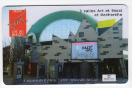 FRANCE CARTE CINEMA CAFE DES IMAGES à HEROUVILLE SAINT CLAIR - Kinokarten