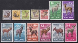 SERIE NEUVE DU MALAWI - ANTILOPES (SERIE COURANTE 1971) N° Y&T 147 A 159 - Otros