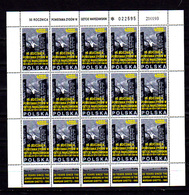 1993   Pologne, 50° Du Soulèvement Du Ghetto De Varsovie, 3241**, 2 Feuillets De 15, Cote 36 €, - Feuilles Complètes