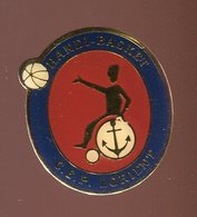 Pin's - Handi Basket CEP LORIENT - Morbihan Bretagne - Ancre Marine - Basketball