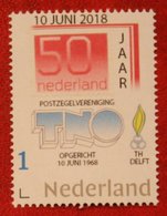 50 Jaar Postzegelvereniging TNO Persoonlijke Postzegel POSTFRIS / MNH ** NEDERLAND / NIEDERLANDE - Personalisierte Briefmarken