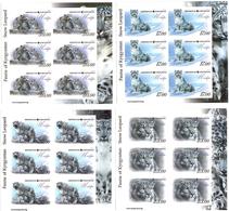 Kyrgyzstan.2012 Snow Leopard. Imperf 4 Sheetlets, Each Of 6. Michel # 717-20 B  KB - Kirgisistan