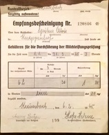 AD172 Alte Empfangsbestätigung Milchleistungsprüfung Krumbach 1945 - Österreich