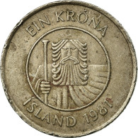 Monnaie, Iceland, Krona, 1981, TB+, Copper-nickel, KM:27 - Island