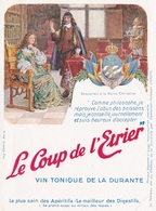 Etiquette De Vin Vierge Le Coup De L Etrier Domaine De La Durante A Castanet Tolosan Descartes Reine Christine Blason - Emperadores, Reyes, Reinas, Y Príncipes