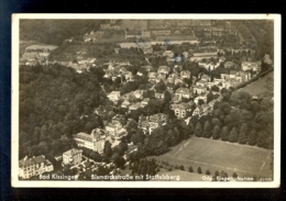 Bad Kissingen - Bismarckstrasse Mit Staffelsberg / Orig. Fliegeraufnahme / Postcard Circulated, 2 Scans - Bad Kissingen