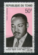 CHAD - TCHAD 1969 NOBLE PRIZE WINNER MARTIN LUTHER KING APOSTLES OF NON-VIOLENCE Sc C54 BLK/4 Cancelled # 5314B - Martin Luther King