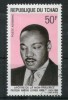 CHAD - TCHAD 1969 FAMOUS PEOPLE, NOBLE PRIZE WINNER MARTIN LUTHER KING, APOSTLES OF NON-VIOLENCE Cancelled # 5314 - Martin Luther King