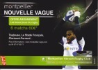 CPM RUGBY MONTPELLIER HERAULT RUGBY CLUB Nouvelle Vague  Si Bandes Jaunes Dues Au Scan - Rugby