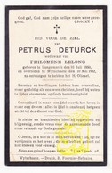DP Petrus Deturck Denturck ° Langemark 1860 † Wijtschate Heuvelland 1932 X Philomène Lelong - Devotion Images