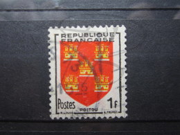 VEND BEAU TIMBRE DE FRANCE N° 952 , JAUNE DECALE !!! (d) - Gebraucht