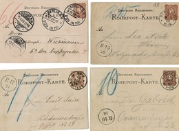 Ab 1877, 4 Rohrpost-GSK (RP  2,4.6)-Stempel !  , # 9228 - Enteros Postales