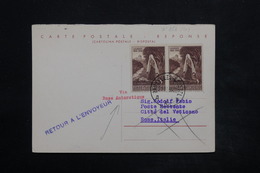 VATICAN - Carte Réponse De La Base Antarctique Belge Pour L 'Italie En 1960, Affranchissement Plaisant - L 25048 - Storia Postale