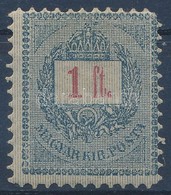 * 1889 Elektro 1 Ft B 11 1/2 Fogazás (50.000) (rövid Jobb Felső Sarokfog / Short Corner Right Above) - Autres & Non Classés