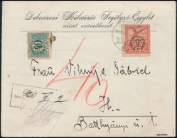 1920 Levél Debrecen 10f Bélyeggel és 40f Portóval, Cenzúrázva, Bodor Vizsgálójellel - Sonstige & Ohne Zuordnung