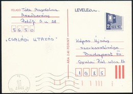 1987 Forgalmi Díjjegyes Levelezőlap ívbehajlás Miatti Képhiány / PS-card, A Part Of Design Missing Due To Paper Fold - Otros & Sin Clasificación