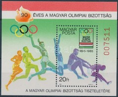 ** 1985 90 éves A Magyar Olimpiai Bizottság Ajándék Blokk (26.000) - Autres & Non Classés