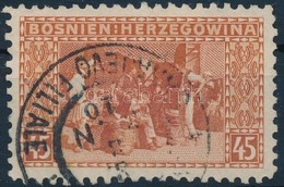 O Bosznia-Hercegovina 1906 45f 9 1/2 Fogazással RR! (7.500) - Other & Unclassified