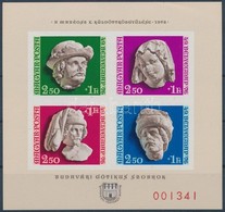 ** 1976 Budavári Gótikus Szobrok Ajándék Blokk (17.000) (gyűrődés / Crease) - Other & Unclassified