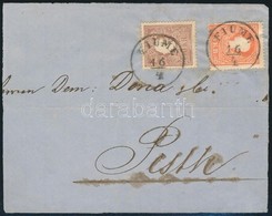 1858 5kr + 10kr Levél Előlapon ,,FIUME' - Otros & Sin Clasificación