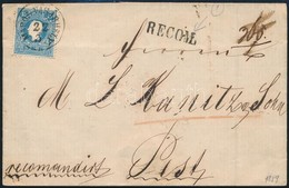 1859 15kr II Ajánlott Levélen ,,MAROS-VÁSÁRHELY' + ,,RECOM' (a Hátoldali Bélyeg Hiányzik) - Otros & Sin Clasificación